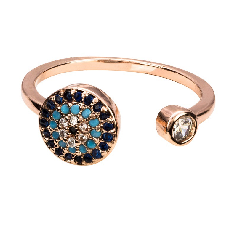 European And American Simple Ins Devil's Eye Hand Ring