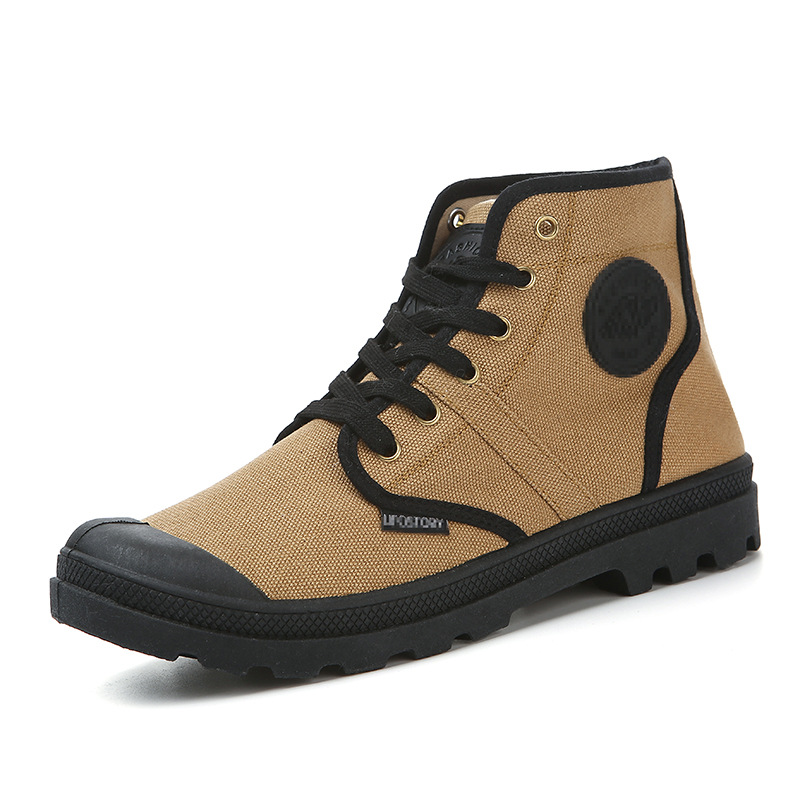 Title 6, Casual High-Top Lace-Up Canvas Shoes Men