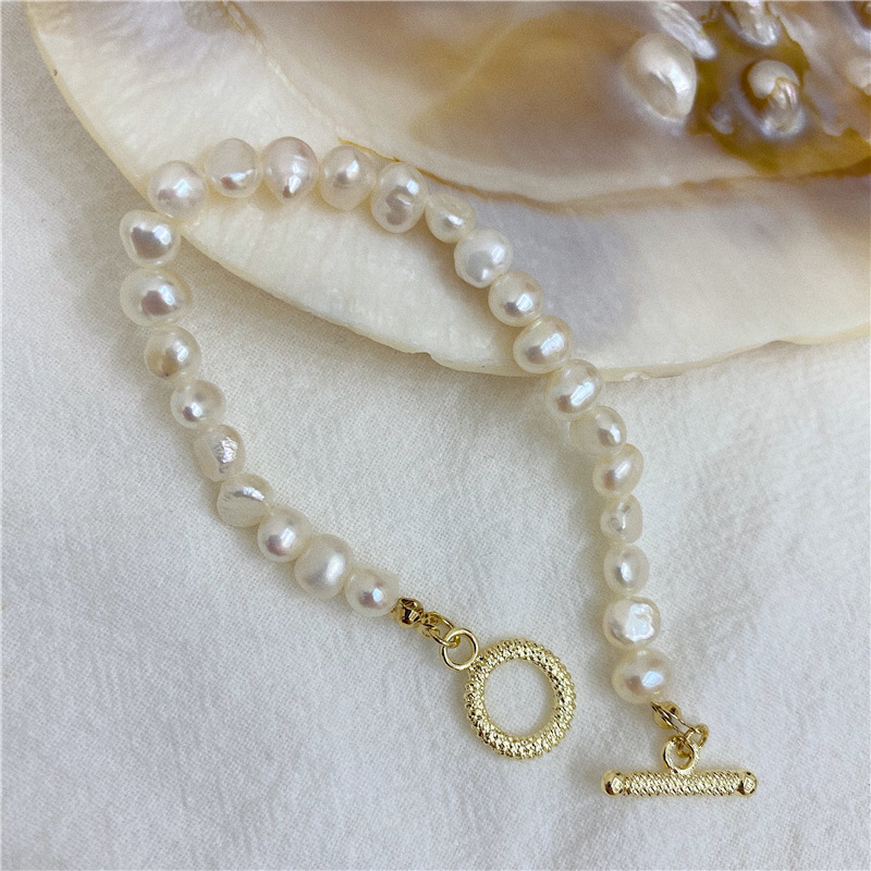 Baroque Shaped Pearl Vintage Style Clavicle Chain