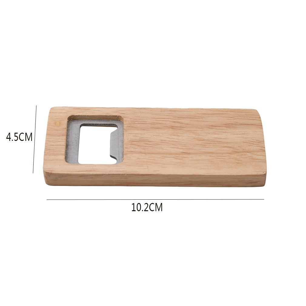 Title 3, Beer Opener Square Cap Opener Wooden Bottle Opener