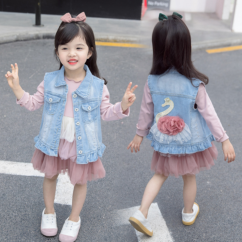 Fashion All-match Cartoon Embroidered Vest Waistcoat