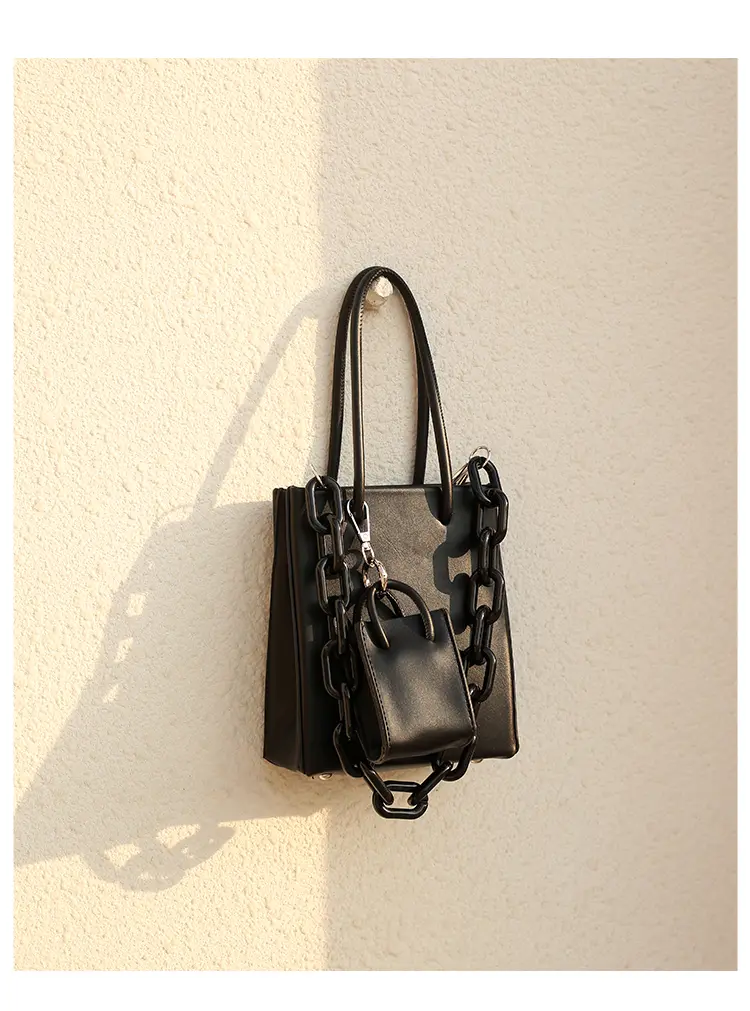Acrylic Chain Portable Small Square Bag Female Tote Single Shoulder Messenger