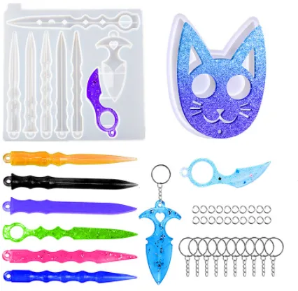 Diy Silicone Keychain Mirror Silicone Mold - Shop at LoveMi