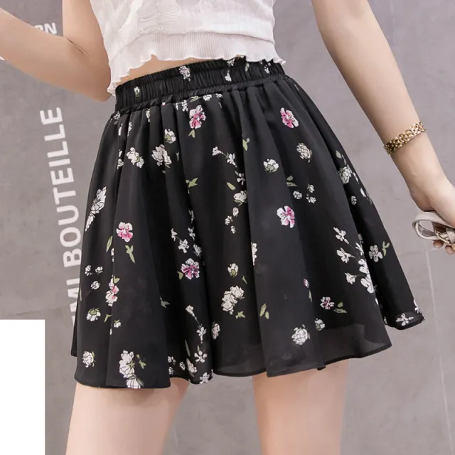 Chiffon Hakama Loose And Thin Culottes Casual High Waist Drape Thin Section Wide Legs E Xxl - Shop at LoveMi