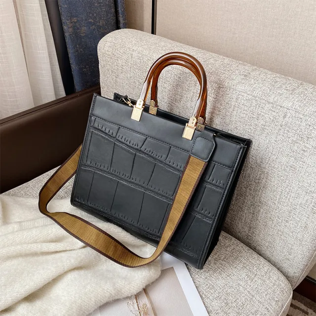 Korean Style Handbag Business Ladies One shoulder Messenger Bag Black - Shop at LoveMi