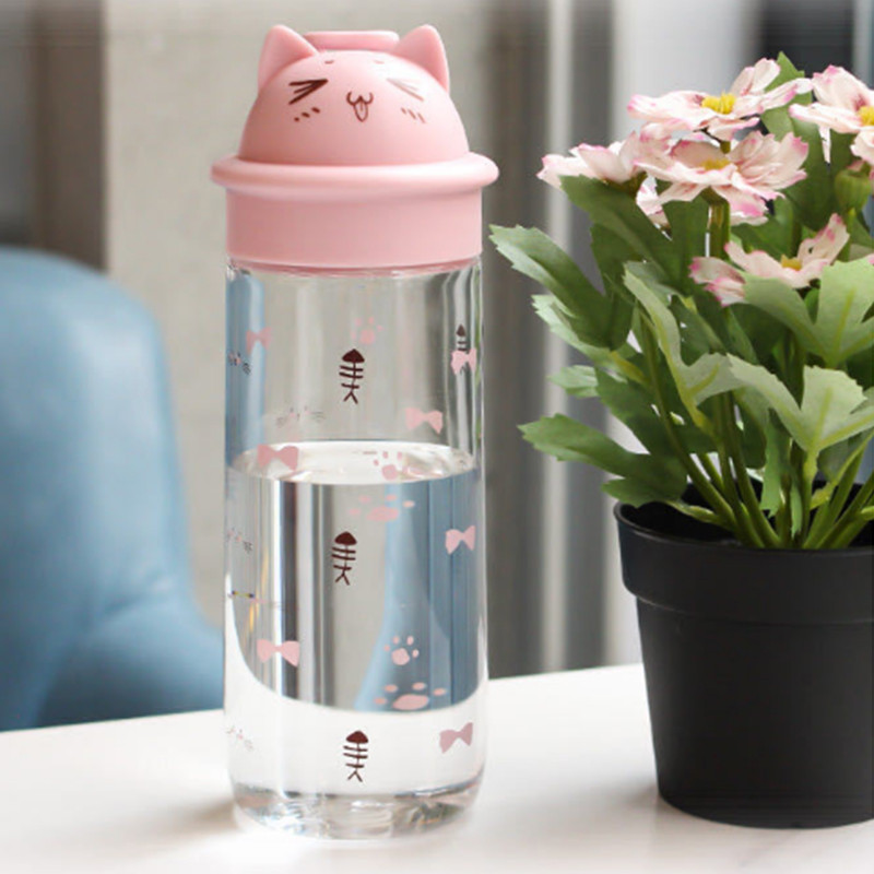 Portable Plastic Cup With Tea Spacer Anti-fall Sports Large-capacity Water Cup