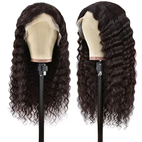 T-Shaped Headgear Lace T Part Wig Hair-Stitched