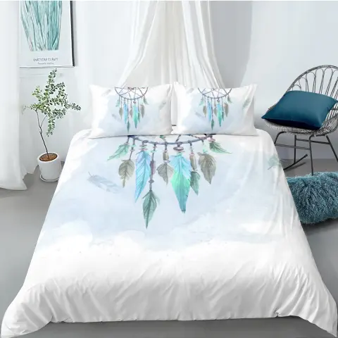 Digital Printing Quilt Cover Three-piece Dream Catcher Series