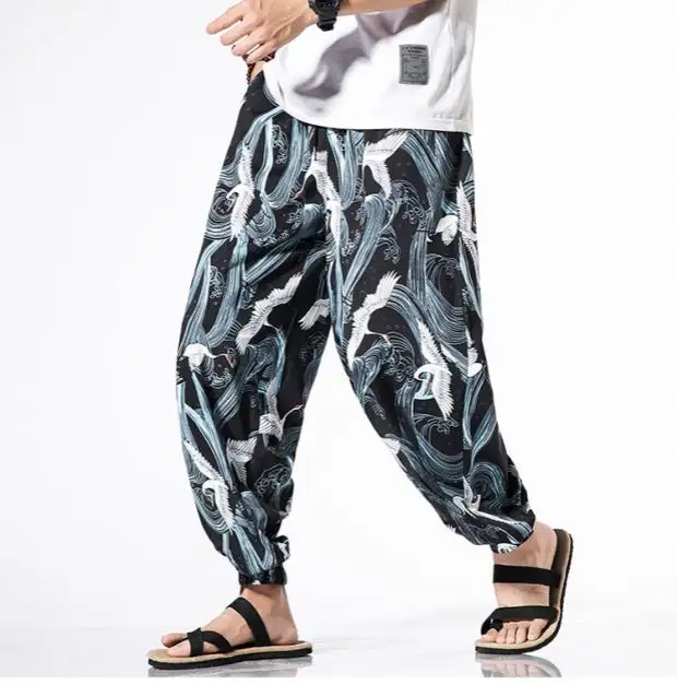 Loose Casual Pants Men's Loose Thin Pants With Small Feet