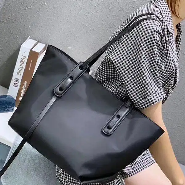 Oxford Cloth Large Capacity Simple Tote Female Shopping Bag