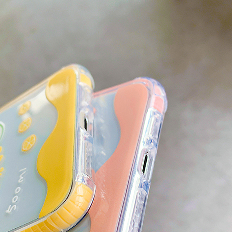 Compatible with Apple , All-inclusive Silicone Phone Case For Lying Fruit Bear - Image 4