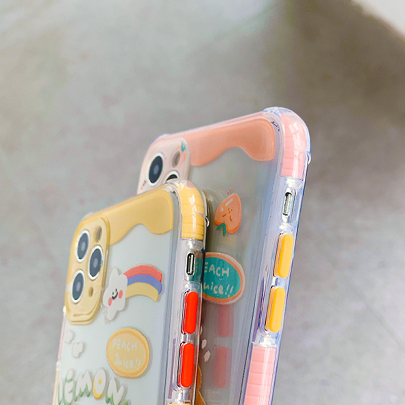 Compatible with Apple , All-inclusive Silicone Phone Case For Lying Fruit Bear - Image 3