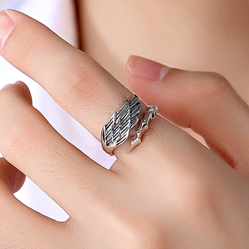 S925 Sterling Silver Chinoise Open Ring