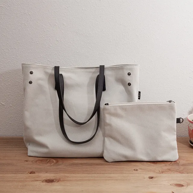 Japanese Large Capacity Canvas Bags Beige - Shop at LoveMi