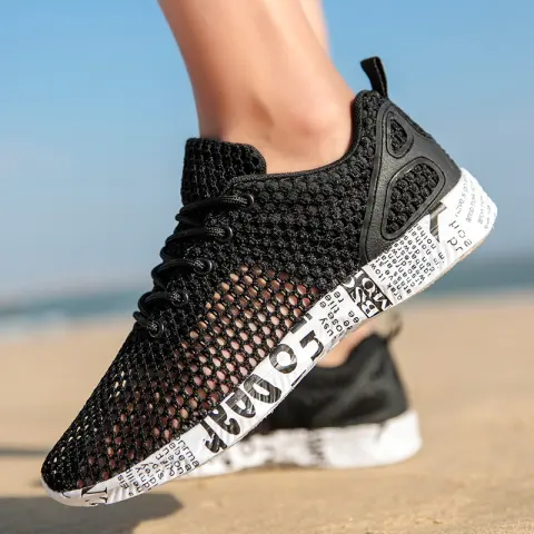 Casual Men's Shoes Breathable Sneakers Match Hollow Lace Board