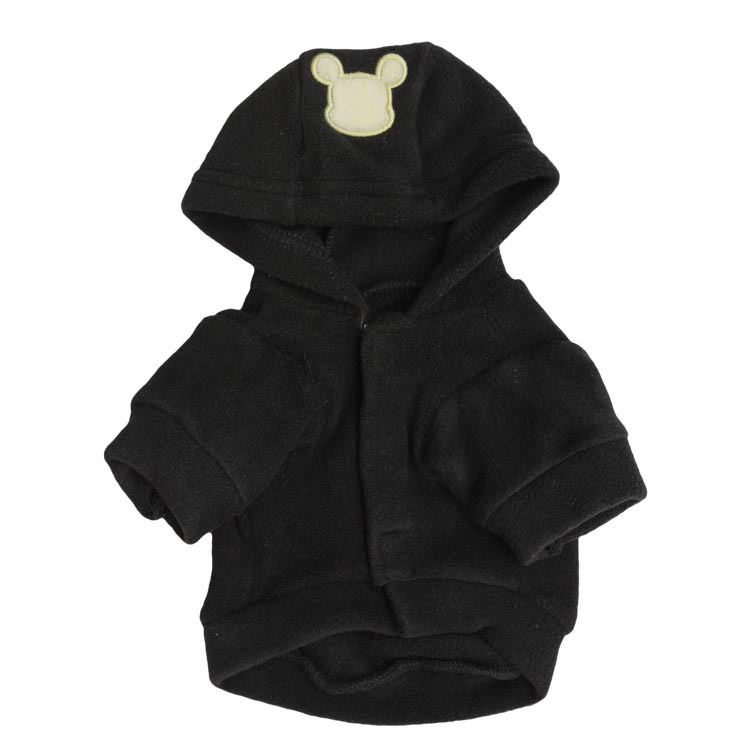 Polar Fleece Cartoon Embroidered Pet Hooded T-Shirt Wholesale 