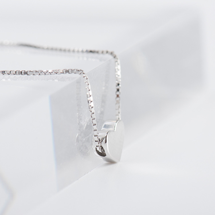 Heart-Shaped Sterling Silver Necklace Pendant