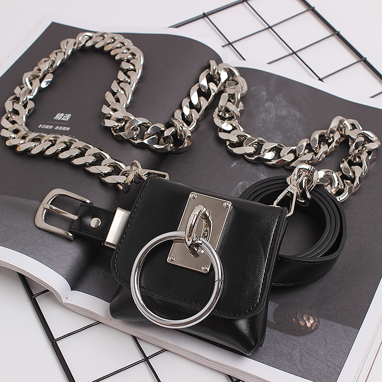 Title 6, Concave Shape Metal Ring Pig Nose Thick Chain D...