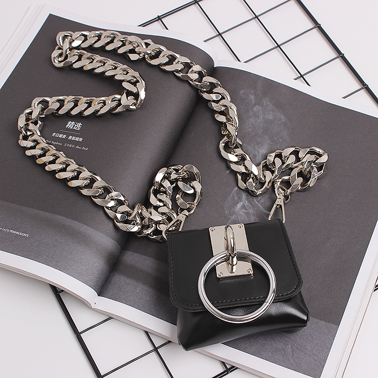 Title 7, Concave Shape Metal Ring Pig Nose Thick Chain D...