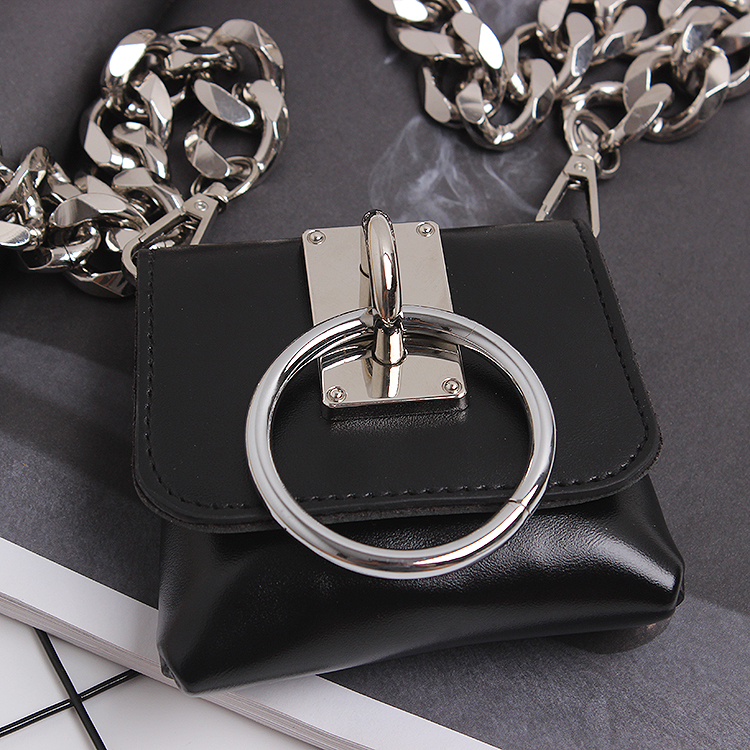 Title 11, Concave Shape Metal Ring Pig Nose Thick Chain D...