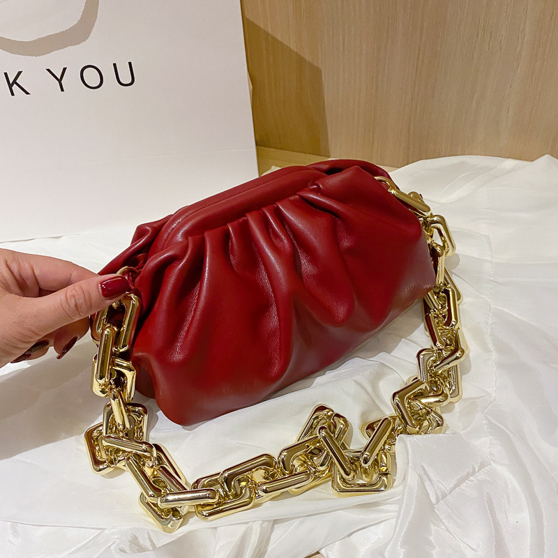 Thick Chain Fold Cloud Bag
