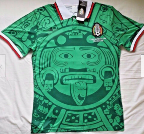 Mexico 1998 WM Home Football Retro Trikot Shirt Hochwertiges Top Hot T Shirt Green - Shop at LoveMi