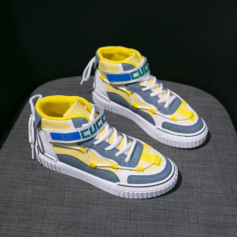 Fashion Ladies High Top Casual Sneakers - Blue
