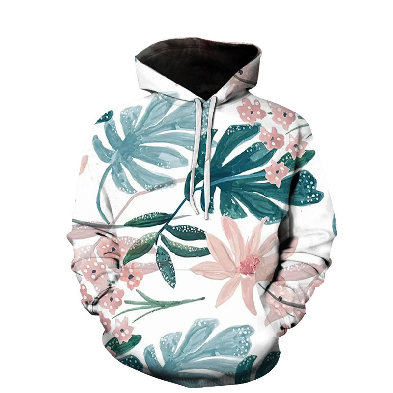 Title 5, 3D Digital Printing Couple Hoodie Trendy Sweate...