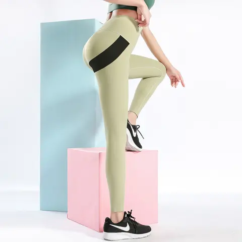 Sexy Heart Yoga Pants Women Patchwork Leggings