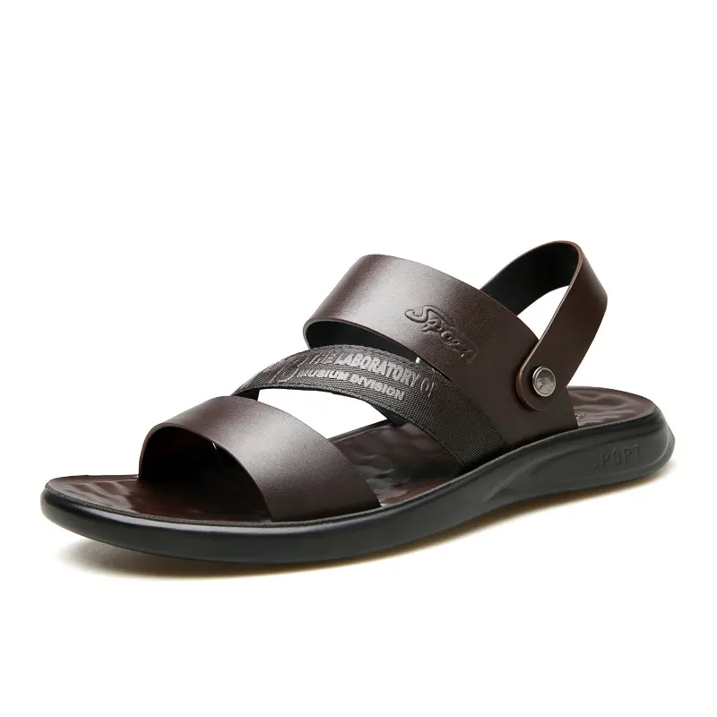 Summer Shoes Men Beach Sandals Thick Sole Non-slip Flat