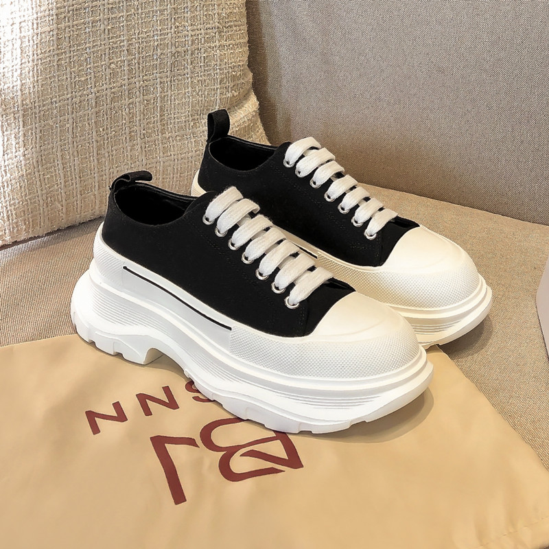 Canvas Shoes Women Casual Korean Style Net Red Breathable Street Clapper Shoes Red - Shop at LoveMi