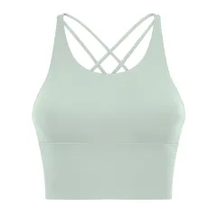 Sexy Beautiful Back Sports Underwear Women - Celadon-6 - View 1