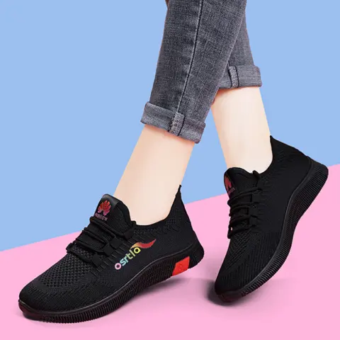 Ladies Flying Weaving Women's Shoes Spring New Casual