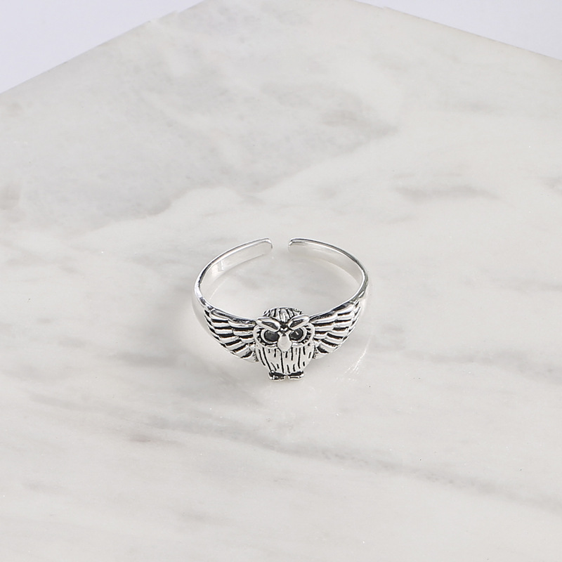 925 Sterling Silver Open Ring WomenWwl Vintage Ring