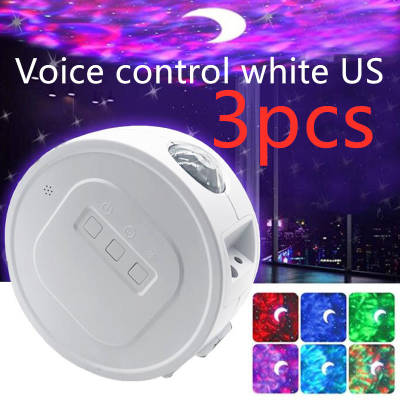 3PCS Voice control white US