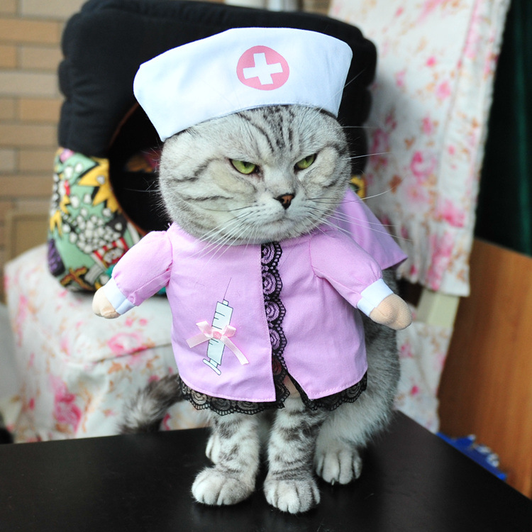 Title 2, Funny Cat Dog Clothes Pet Clothing Cosplay Role...