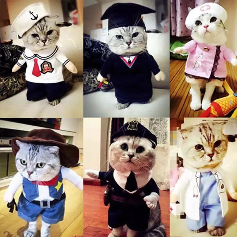 Title 5, Funny Cat Dog Clothes Pet Clothing Cosplay Role...