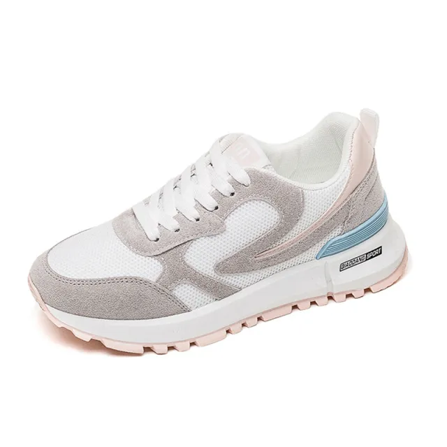 Colorblock Sneakers With Platform Shoes Pink - Shop at LoveMi