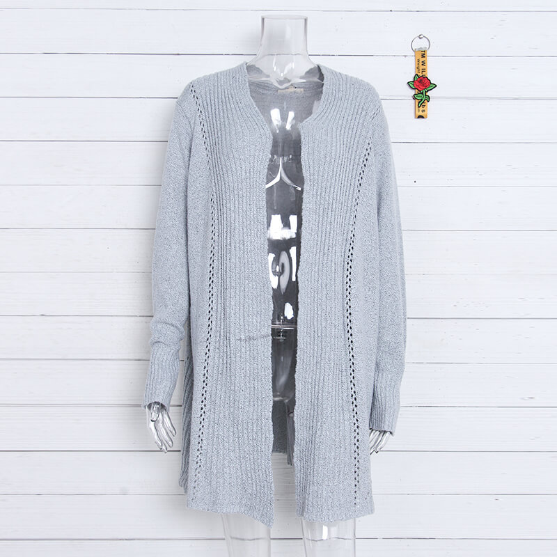 Title 2, New Irregular Knitted Sweater Mid Length Sweate...