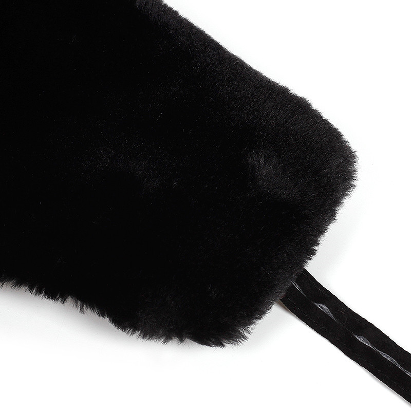 PU Waterproof Men's and Women's Ski Hats Thick Ear Protection Russian Warm Hat