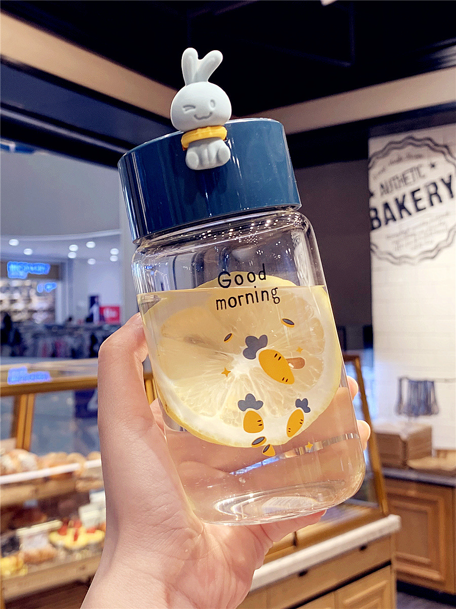 Creative Fresh Mori Rabbit Glass Girl Student Portable Cute Water Cup