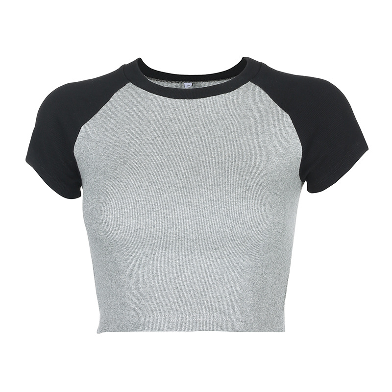 Personalized Color Matching Female Slim Slimming T-shirt
