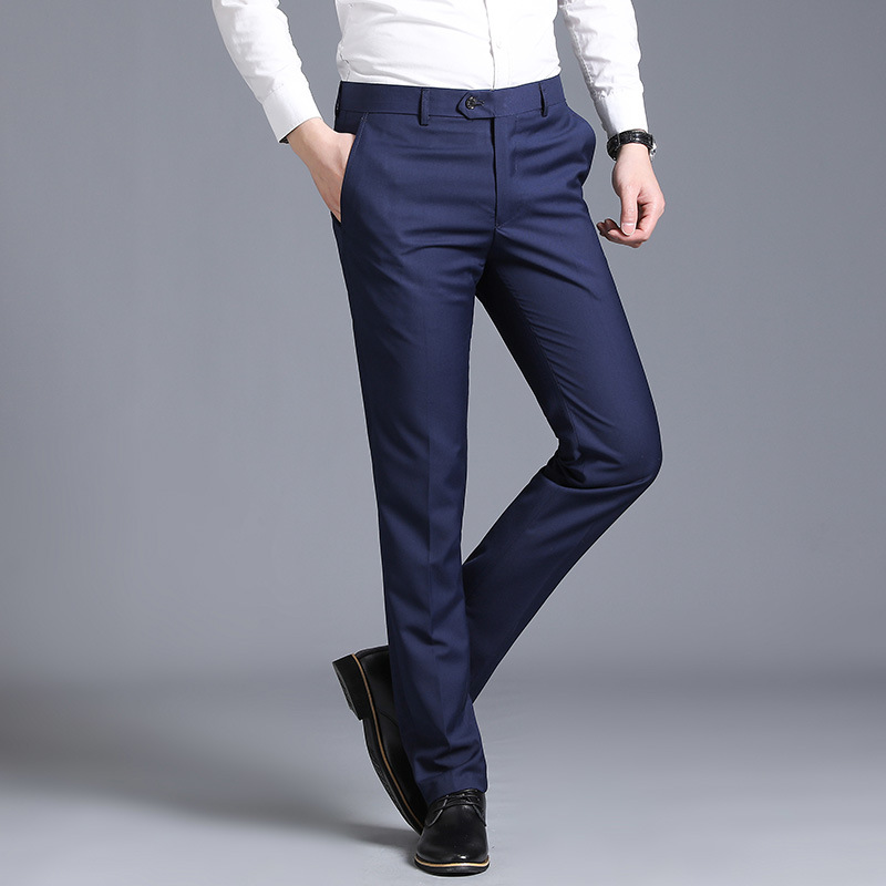 Title 2, Pantalon de costume gris casual coupe droite aj...