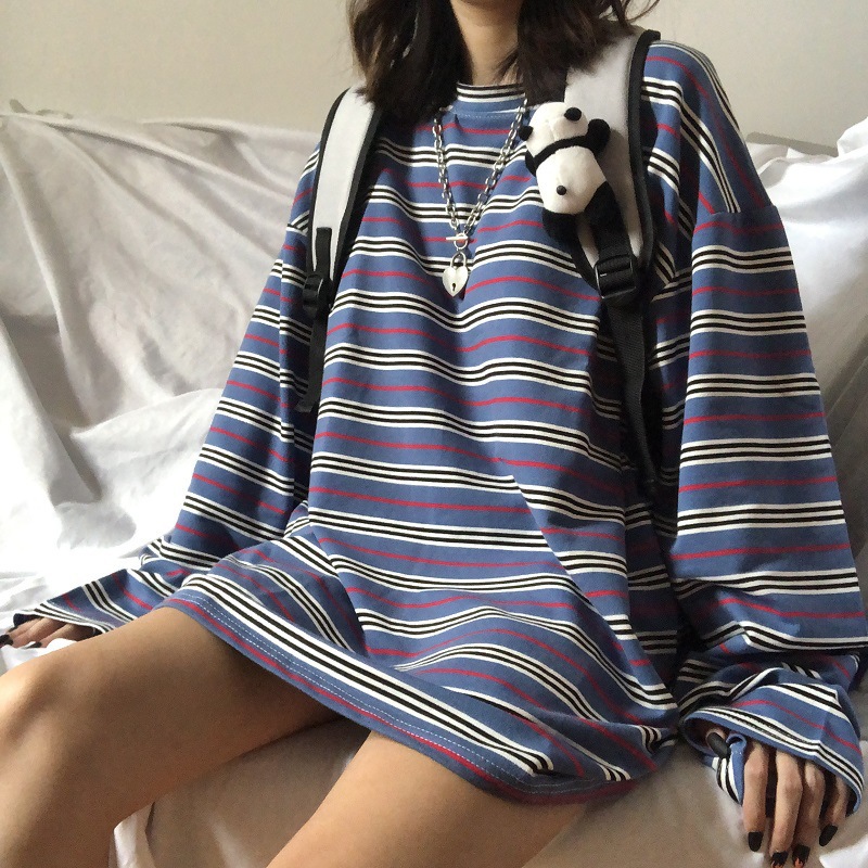 Korean Style Student Shirt Fashion All-Match Long-Sleeved T-Shirt For Women  
