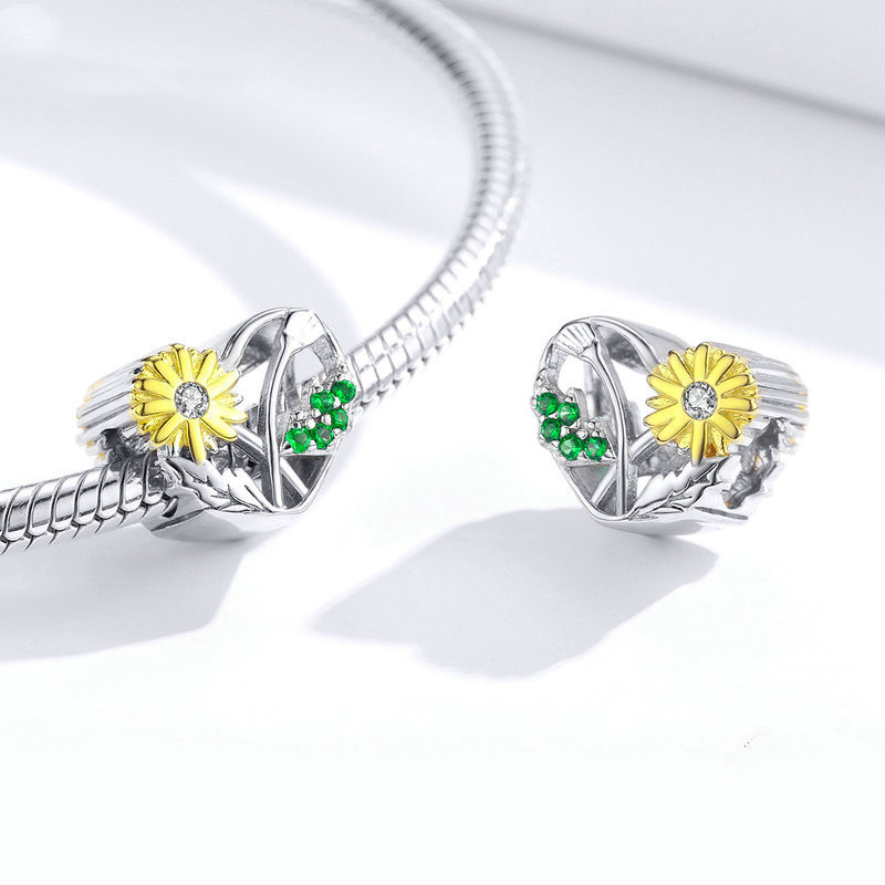 European And American Popular S925 Sterling Silver Love Beaded Bracelet