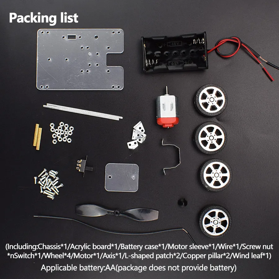 Wind Car Diy Electronic Kit Science Toys Children's Educational Toys Experiment Creative Invention Toys – image 5