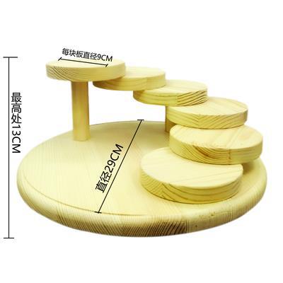 Step By Step Stepped Tray Pastry Dessert Tableware Multi-Layer Specialty Restaurant Japanese Creative Hot Pot Restaurant Wooden Plate