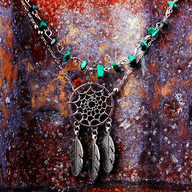 Title 2, Irregular Natural Peacock Turquoise Hollow Drea...