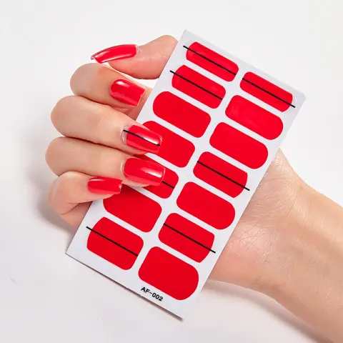 Trendy Nail Polish Film Sticker Waterproof Letter Full