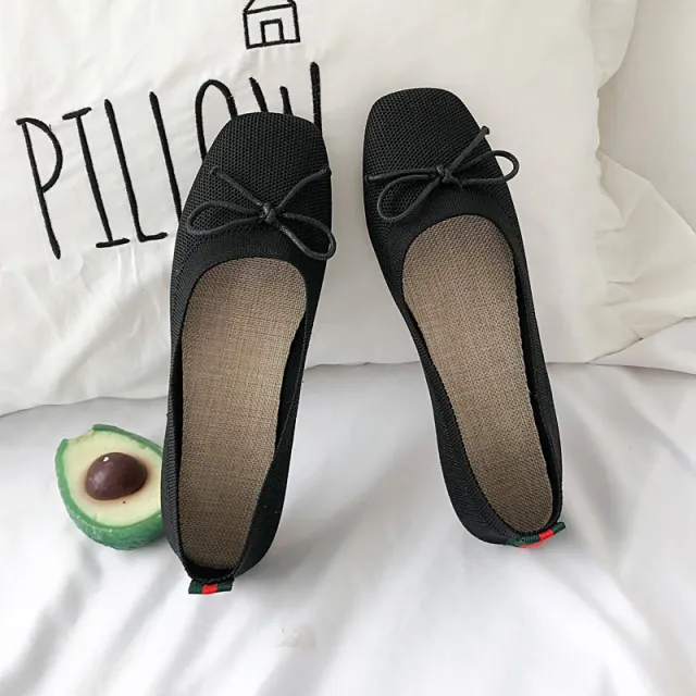 Breathable One step Flat Woven Ballet Shoes C 38 - Shop at LoveMi